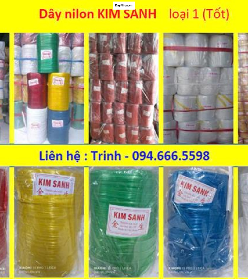 Dây nilon Kim Sanh Tốt (Màu Lá)
