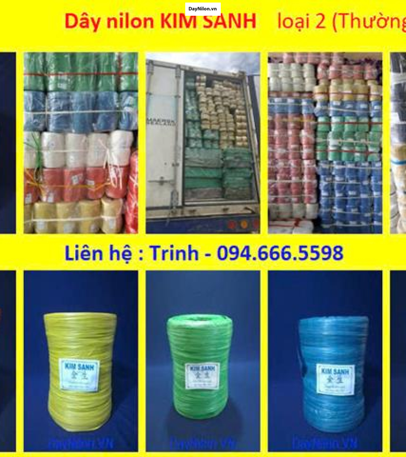 Dây nilon Kim Sanh Thường (Màu Vàng)