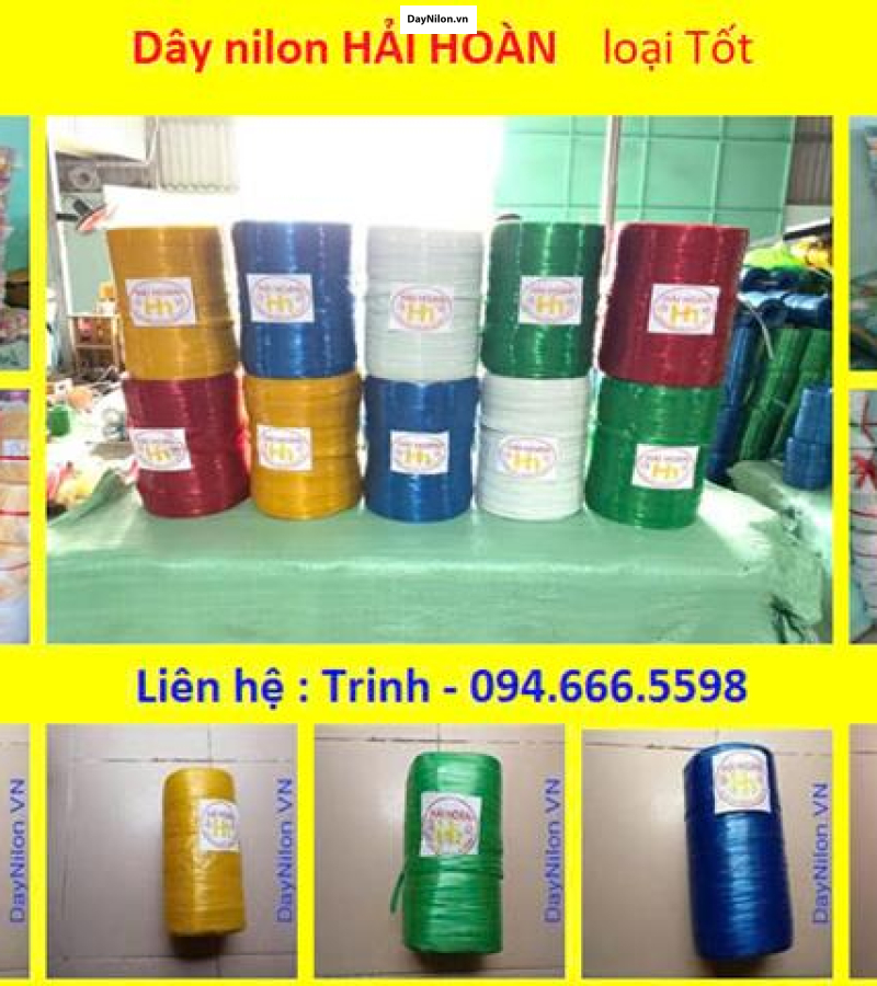 Dây nilon Hải Hoàn (Màu Dương)