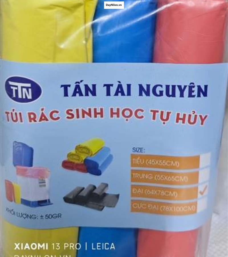 Túi rác Trung màu - Tấn Tài Nguyên