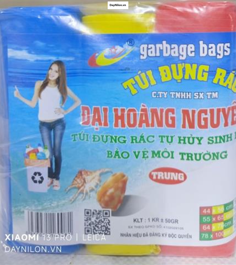 Túi rác Trung màu - Đại Hoàng Nguyên